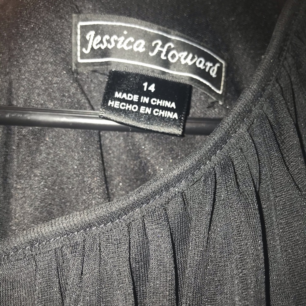 Black Jessica Howard knee length dress size 14